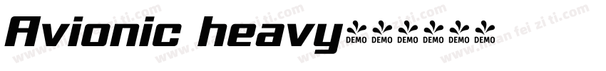Avionic heavy字体转换